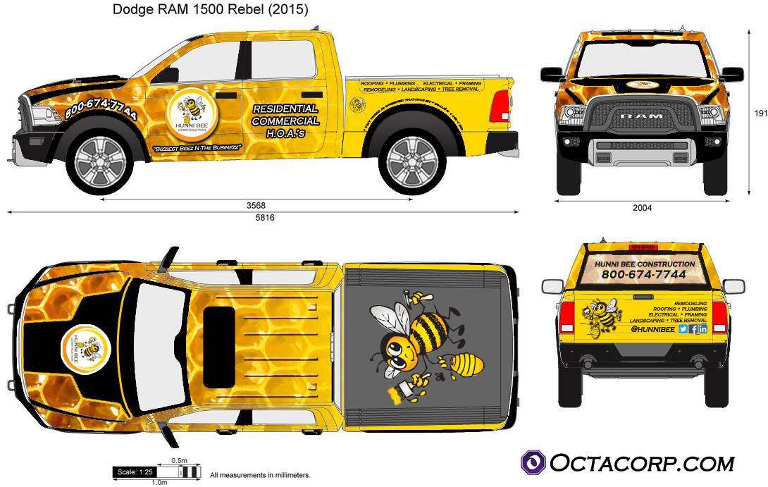 bee truck wrap